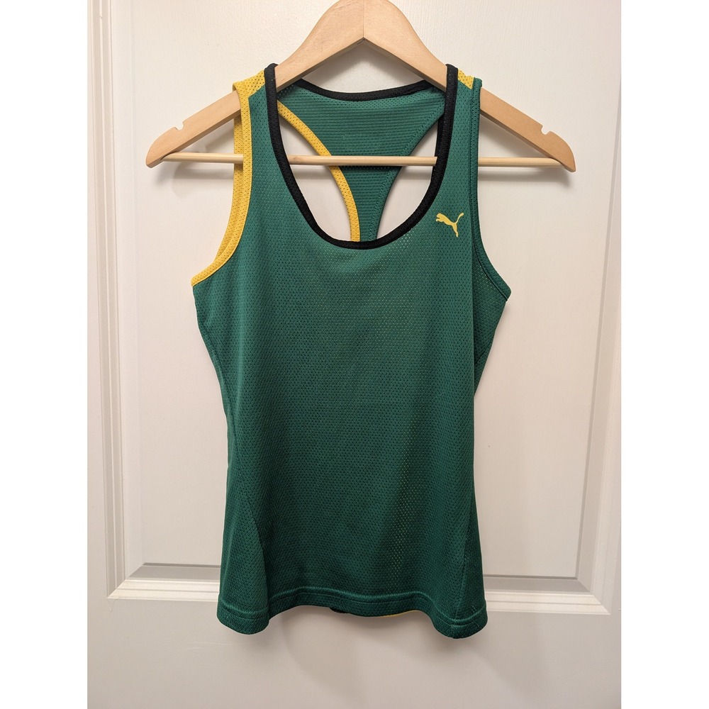 Puma Faas Jamaica Mesh Racerback Tank Top Olympic Track & Field Style Sporty